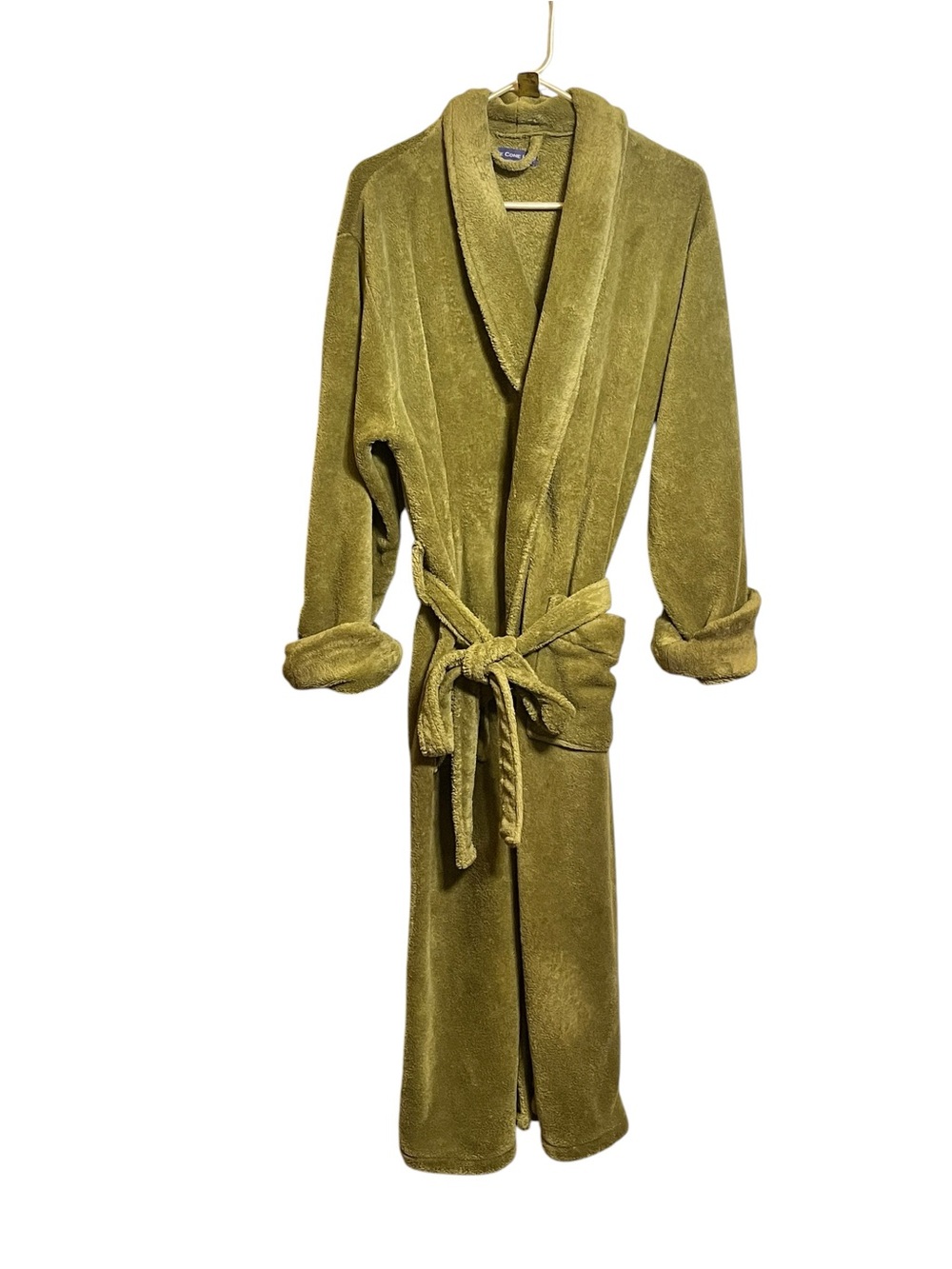 Pine Cone Hill Olive Green Plush Terry Robe
